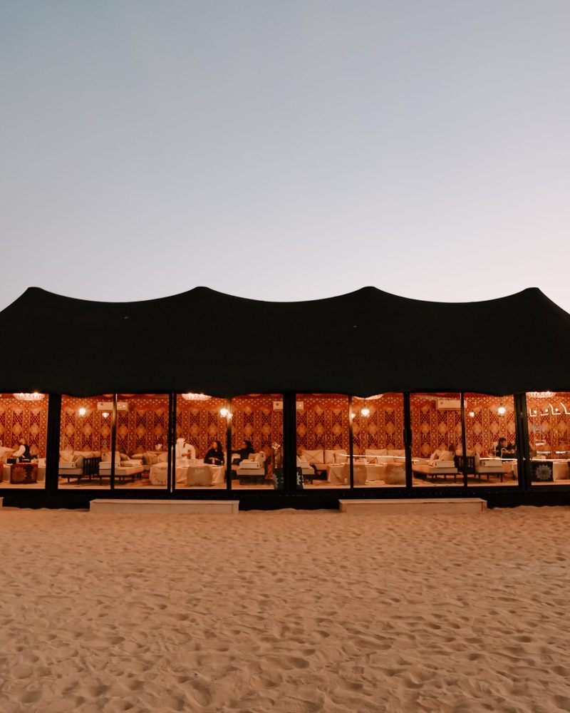 Bedouin-style tents to reflect traditional Emirati designs, creating an atmosphere that transports our guests to a bygone era. immerse in authentic Emirati experience