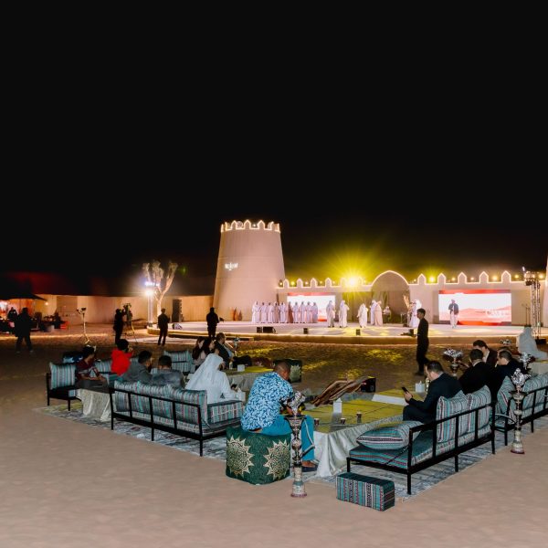 Outside seating area for Ramadan