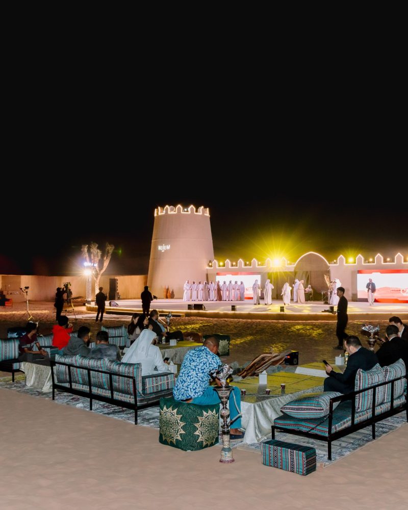 Outside seating area for Ramadan