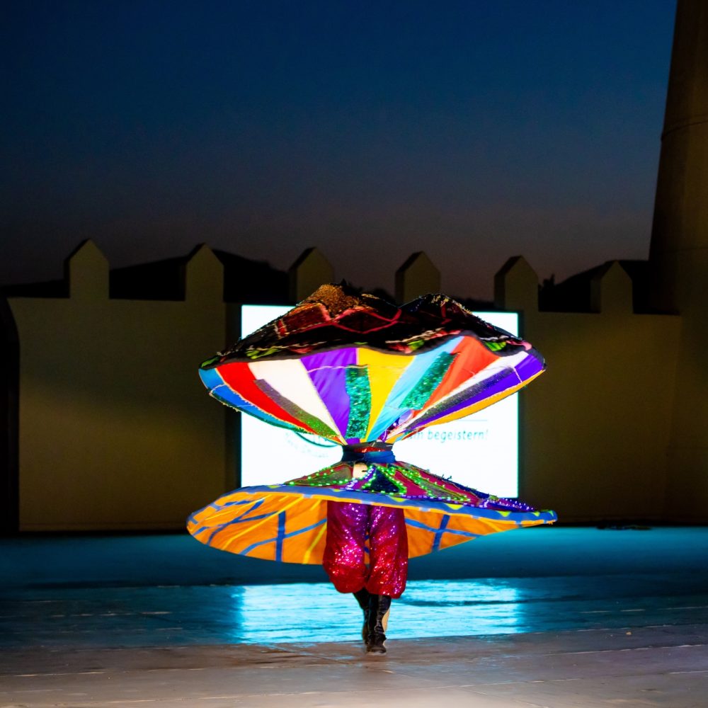 Tanoura at Nujum Desert Camp, Sunset safari experience